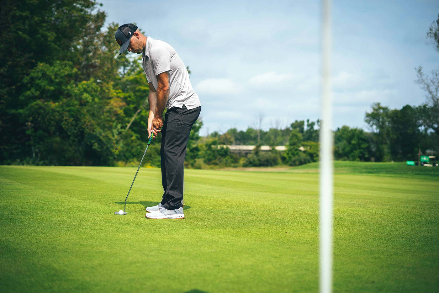 Newport Beach - Palms Golf Putter Grip from Gript Golf - On course green. Nice Day.